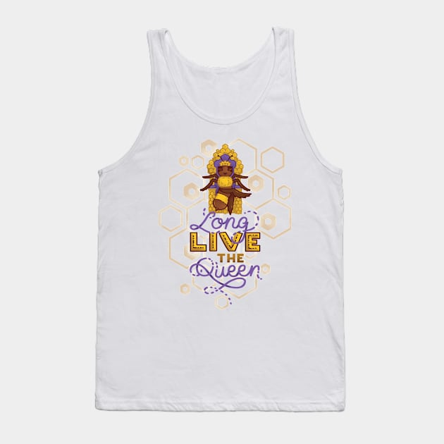 Long Live the Queen Bee Tank Top by polliadesign